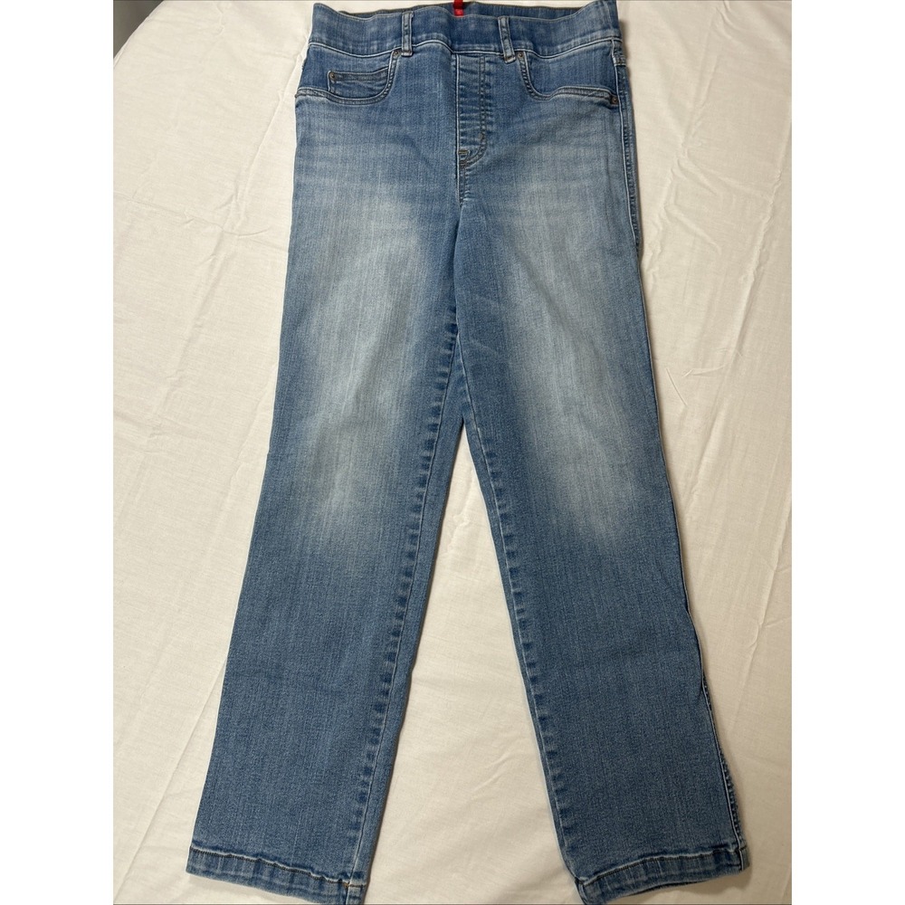 Spanx Jean Leggings Women's Size Medium Blue Denim Stretch Waist